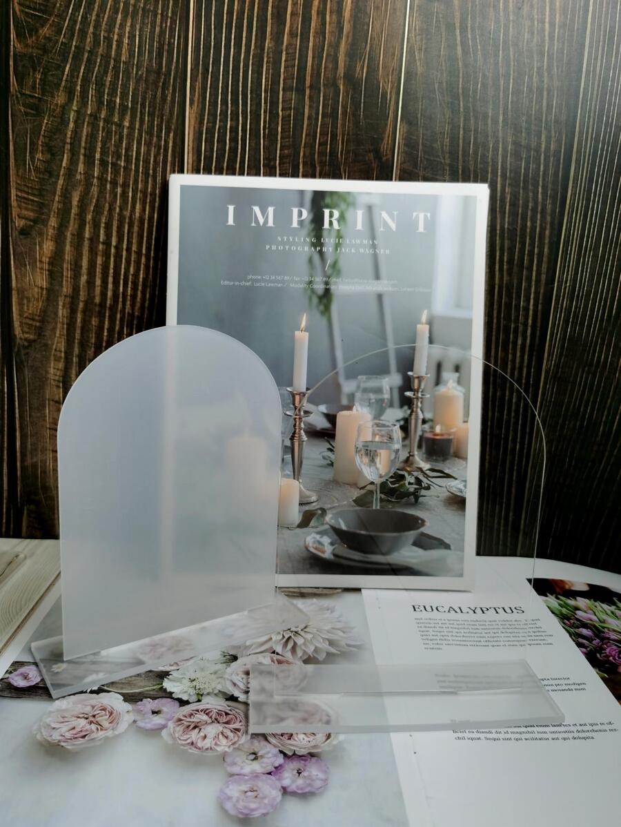 1set Transparent Party Direction Signs | SHEIN USA