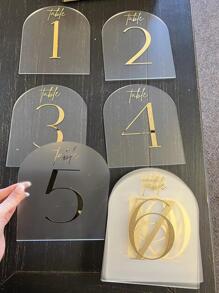 1件套包括1入組亞克力桌子標誌支架和1入組亞克力桌子標誌底座支架 - 查看 5