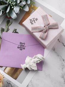 1pc Text Stickers Leaflet Transparent English Handwritten Famous Quotes Scrapbook Hand Account Flower Font Stickers