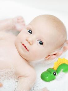 1入組PS浴室玩具,創意恐龍設計洗澡遊戲適用於兒童