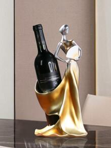 1pc Resin Creative European Style People Shaped Wine Rack Best Gifts Birthday - Champagne - View 2