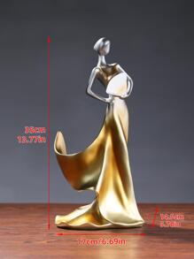 1pc Resin Creative European Style People Shaped Wine Rack Best Gifts Birthday - Champagne - View 3