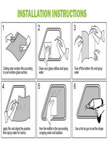 1 rollo de película de alta performance para ventana de automóvil, protección solar y bloqueo de rayos UV, transparente de cerámica nano para la ventana del parabrisas y ventana de auto. - Negro - Ver 12