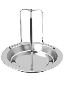 1pc Stainless Steel Roast Chicken Rack - Silver - View 3