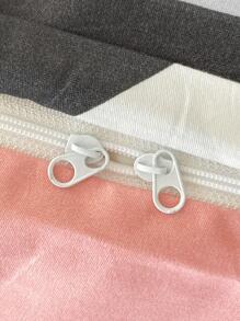 3pcs Modern Geometric Pattern Bedding Set, Includes 1 Comforter Cover And 2 Pillowcases