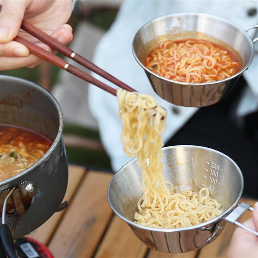 1 Máy Tính Ngoài Trời Thép Không Gỉ 304 Sheila Bát Dã Ngoại Cắm Trại Bộ Đồ Ăn Cắm Trại Sheila Cốc Tay Cầm Gấp Gọn Cà Phê Móc Cốc - Bạc - Xem 1