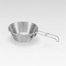 1 Máy Tính Ngoài Trời Thép Không Gỉ 304 Sheila Bát Dã Ngoại Cắm Trại Bộ Đồ Ăn Cắm Trại Sheila Cốc Tay Cầm Gấp Gọn Cà Phê Móc Cốc - Bạc - Xem 2