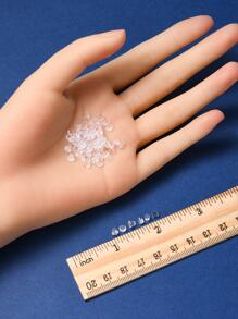 1盒的關於1300入組雙形狀塑膠耳塞&耳環塞子DIY套件,合適的適用於固定 - 無色 - 查看 4