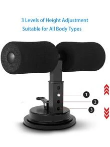 Sit-up Auxiliary Equipment Abdominal Muscle Training Full Body Workout, Suitable For Sit-up Floor Exercises - Black - View 3