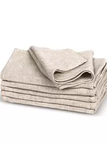 1 khăn ăn tối giản màu trơn để trang trí bàn - Màu be - Xem 4