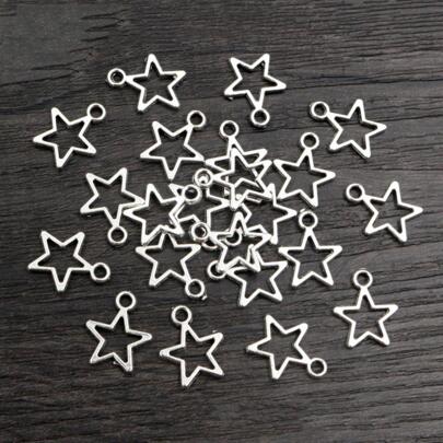 100pcs Star Charms Pendant DIY Jewelry Making Accessories