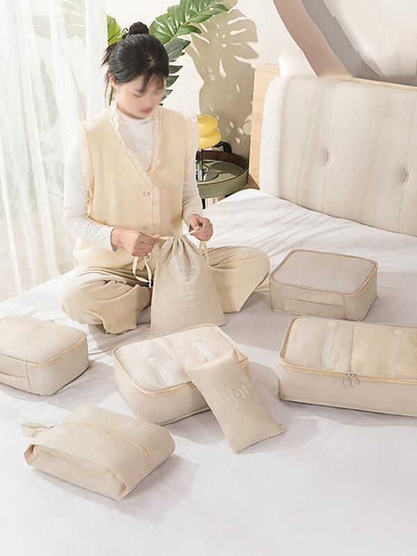 7 Set Packing Cubes for Suitcases, Travel Luggage Packing Organizers