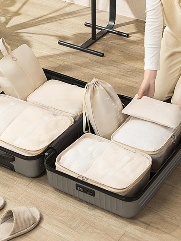 7 Set Packing Cubes for Suitcases, Travel Luggage Packing Organizers