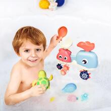 FUN LITTLE TOYS 8pcs Waterfall Station Bath Toy Set - Multicolor - View 4