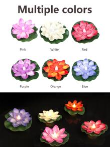 6 Pezzi Fiori Galleggianti A Loto E Ninfea A Led Impermeabili Per Decorazione Piscina, Lampada Notturna A Colori Cambiante, Può Essere Usato Per La Decorazione Di Desideri, Fiumi O Piscine