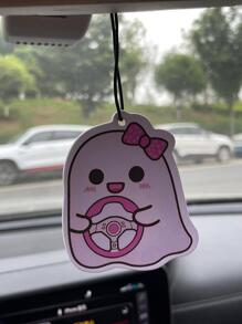 Cartoon Ghost Design Car Hanging Air Freshener - Pink - View 6