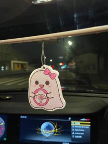 Cartoon Ghost Design Car Hanging Air Freshener - Pink - View 4