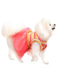 LaiFug 3入組小型女狗狗裝,設計師狗狗服飾,節日裝,狗狗派對裝 - 彩色 - 查看 2