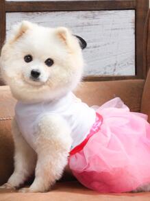 LaiFug 3入組小型女狗狗裝,設計師狗狗服飾,節日裝,狗狗派對裝 - 彩色 - 查看 7