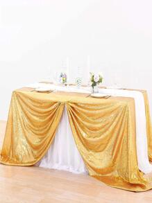 Nordic Style Gold Sequins Tablecloth, Party Decoration Sparkly Tablecloth - Gold - View 4