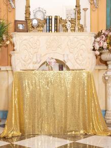 Nordic Style Gold Sequins Tablecloth, Party Decoration Sparkly Tablecloth - Gold - View 8
