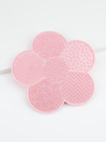 RANCAI 1Pc Flower Silicone Makeup Brush Cleaning Bearings With Suction Cups, Silicone Cleaning Tool, Makeup Brush Tools,Brush Cleaners,Beauty And Personal Care,Giveaways - Pink - View 4