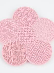 RANCAI 1Pc Flower Silicone Makeup Brush Cleaning Bearings With Suction Cups, Silicone Cleaning Tool, Makeup Brush Tools,Brush Cleaners,Beauty And Personal Care,Giveaways - Pink - View 7