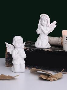 1 szt. Świeca w kształcie postaci ludzkiej do dekoracji - Biały - Zobacz 5