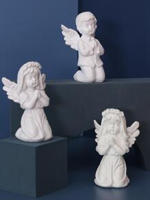 1 szt. Świeca w kształcie postaci ludzkiej do dekoracji - Biały - Zobacz 2