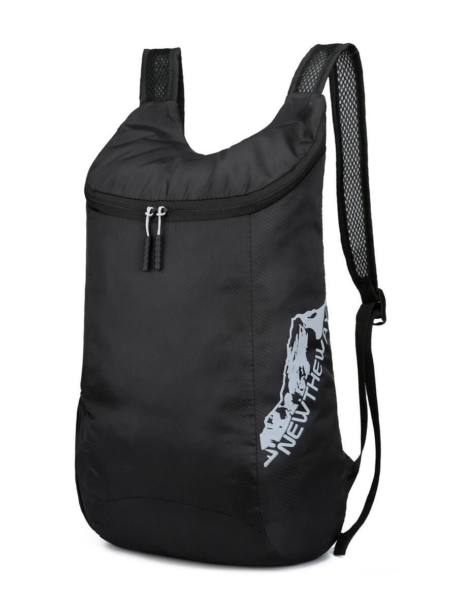 Dedoo Men's Travel Simple Solid Color Lightweight Waterproof Large Capacity Backpack School Backpack Back To School Laptop Backpack Black Bag - Black - View 1