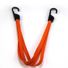 1入組橘色60cm2掛鉤通用頭盔繩索摩托車牛肉帶橡皮筋綁帶帶彈性彈力繩自行車電動電池車 - 橘色 - 查看 5