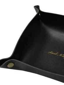 1 Phong Cách Bắc Âu Để Bàn Da Pu Khay Chứa Cho Phụ Kiện Tóc, Trang Sức, Mỹ Phẩm, Chìa Khóa Bảo Quản - màu đen - Xem 3