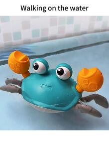 1 Set Juguetes De Baño De Cangrejo Azul Caminando En El Agua Con Cuerda Para Tirar, Juguetes De Agua Pequeños Para El Verano Para Niños En El Baño O Al Aire Libre (se Puede Tirar Usando Una Cuerda, La Cuerda Es Aleatoria) - Azul - Ver 5
