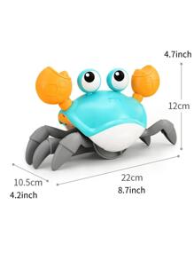 1 Set Juguetes De Baño De Cangrejo Azul Caminando En El Agua Con Cuerda Para Tirar, Juguetes De Agua Pequeños Para El Verano Para Niños En El Baño O Al Aire Libre (se Puede Tirar Usando Una Cuerda, La Cuerda Es Aleatoria) - Azul - Ver 9