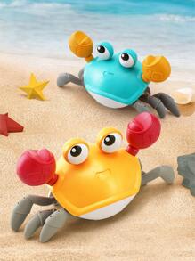 1 Set Juguetes De Baño De Cangrejo Azul Caminando En El Agua Con Cuerda Para Tirar, Juguetes De Agua Pequeños Para El Verano Para Niños En El Baño O Al Aire Libre (se Puede Tirar Usando Una Cuerda, La Cuerda Es Aleatoria) - Azul - Ver 4