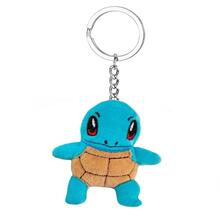 Llavero Peluche Suave Pokebola Squirtle Pikachu Kawaii Tierno Porta Llaves Mochila - Azul - Ver 2