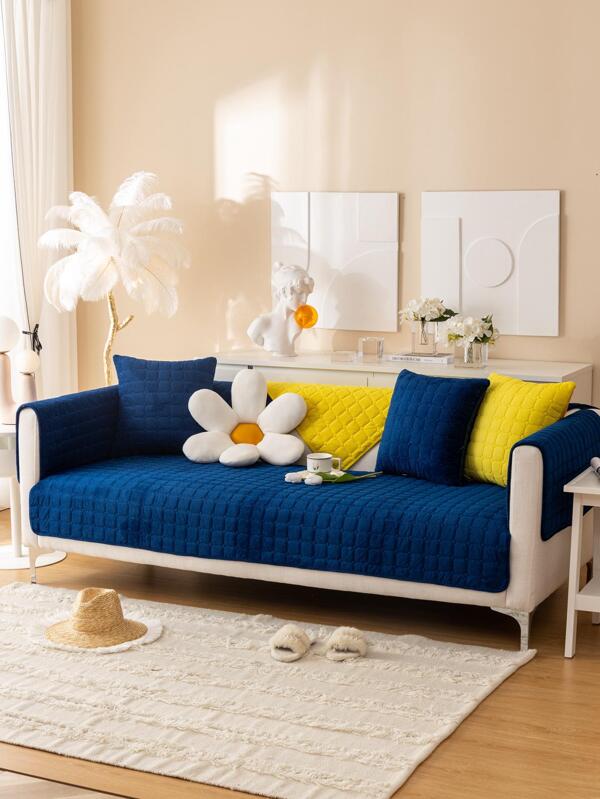 1pc Solid Color Sofa Towel