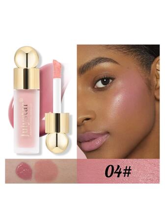 Julystar 7.5ml啞光液體腮紅，1支女士持久防水腮紅