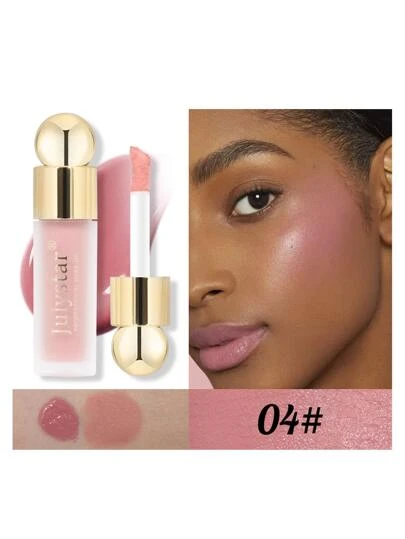 Julystar 7.5ml啞光液體腮紅，1支女士持久防水腮紅
