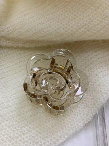 3个简约时尚甜美果冻花朵发夹，可爱情人节发爪夹，发夹，发卡，发夹，发饰，沙滩配饰，花朵发夹，情人节礼物，夏季假日必备发饰 - 彩色 - 查看 4