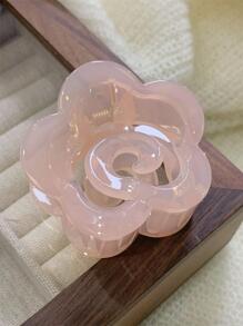 3个简约时尚甜美果冻花朵发夹，可爱情人节发爪夹，发夹，发卡，发夹，发饰，沙滩配饰，花朵发夹，情人节礼物，夏季假日必备发饰 - 彩色 - 查看 2
