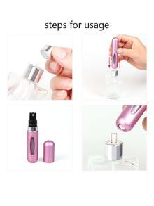 3piezas Mini Atomizador Para Perfume Recargable Capsula Viaje 5ml-A - Rojo - Ver 5