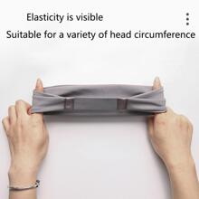 運動健身房瑜伽髮箍適合男士&女性,跑步,籃球,健身瑜伽前額保護裝置髮帶 - 灰色 - 查看 6