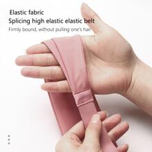 運動健身房瑜伽髮箍適合男士&女性,跑步,籃球,健身瑜伽前額保護裝置髮帶 - 灰色 - 查看 5