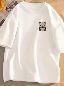 1pc Rhinestone Panda Patches For Clothing Iron On Embroidered Patches Animal Rhinestones Applique Diamond Cloth Sticker