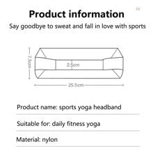 運動健身房瑜伽髮箍適合男士&女性,跑步,籃球,健身瑜伽前額保護裝置髮帶 - 灰色 - 查看 9