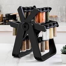 1pc Rotatable Spice Jar - Black - View 8
