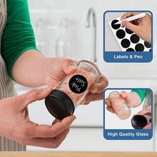 1pc Rotatable Spice Jar - Black - View 5