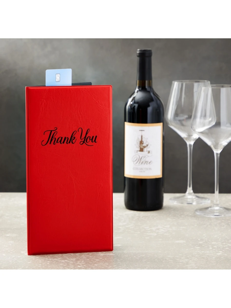 10Pack Red Check Presenters for Restaurants, Diners, Cafes, Bakeries