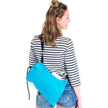 1 pieza portátil azul poliéster camping inflable lounger - Azul - Ver 4